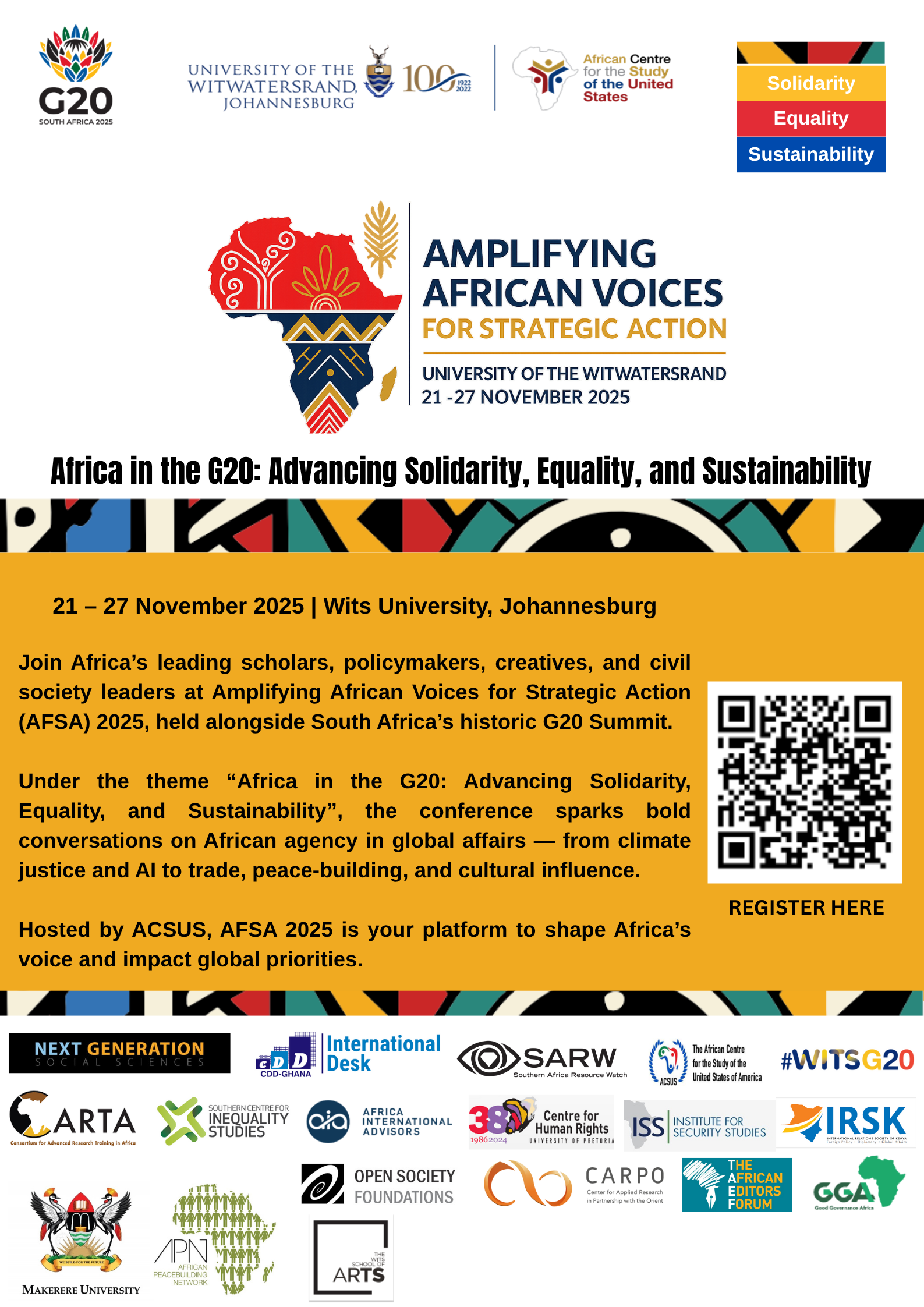 Amplifying African Voices for Strategic Action Amplifying African Voices for Strategic Action